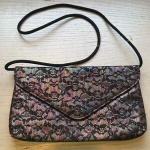 Elegant Black Beaded Handbag